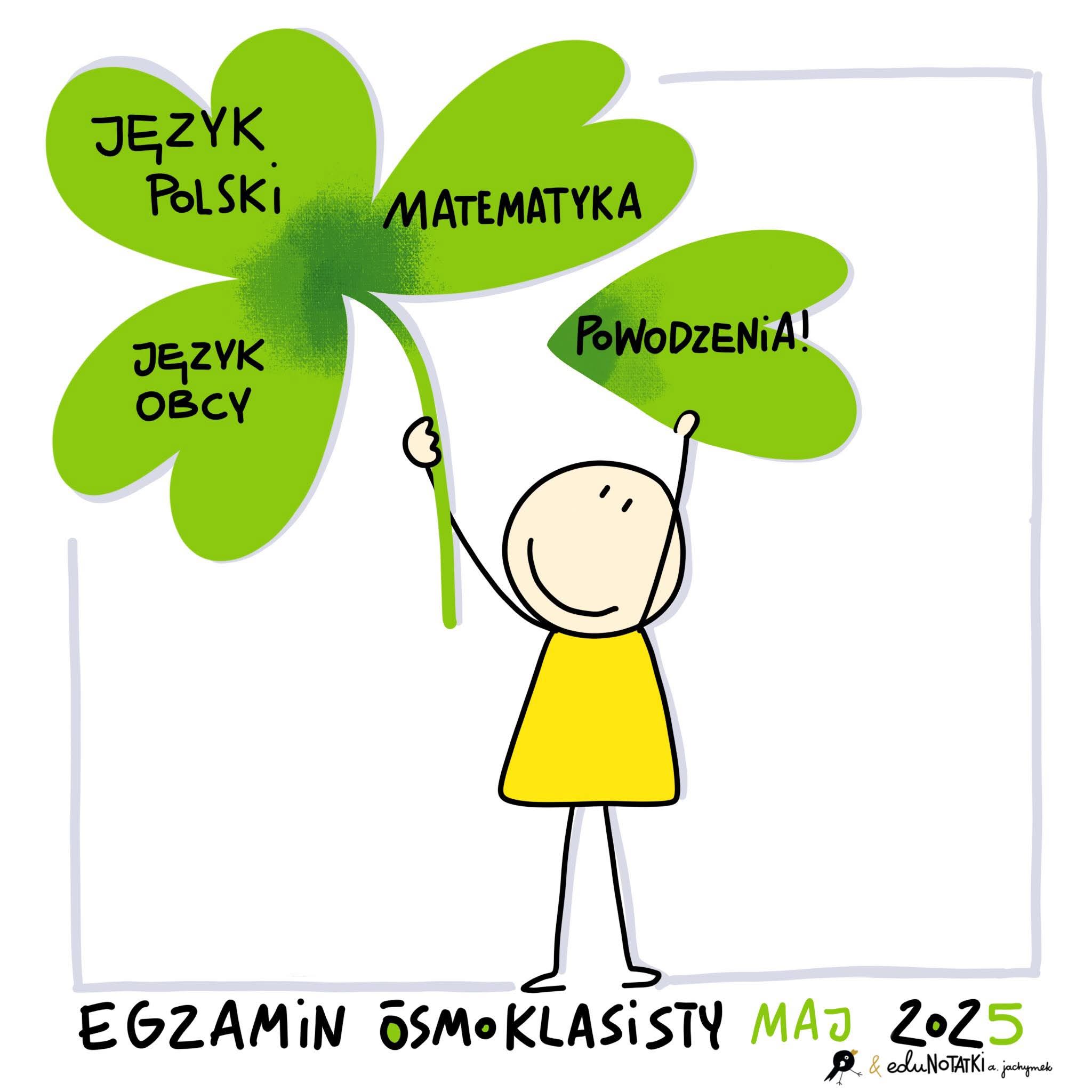 Ósmoklasiści - powodzenia na egzaminach!