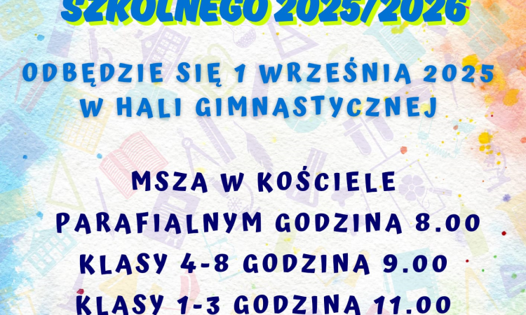 Rozpoczęcie roku szkolnego 2025/2026