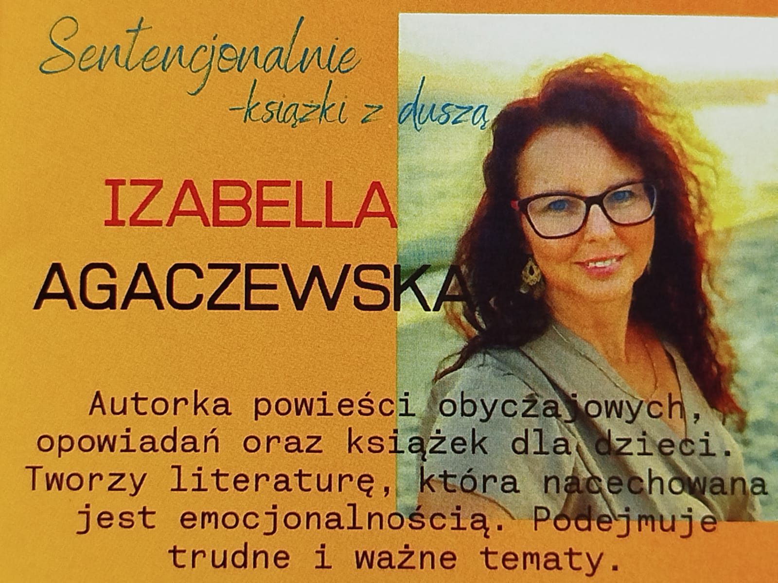 Biblioteka szkolna zachęca do przeczytania książek pani Izabelli Agaczewskiej
