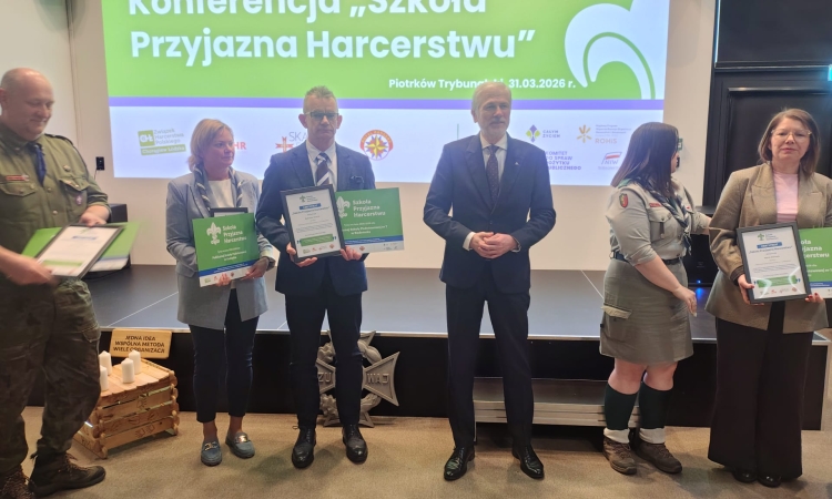 Nasza szkoła odebrała certyfikat „Szkoła przyjazna harcerstwu”
