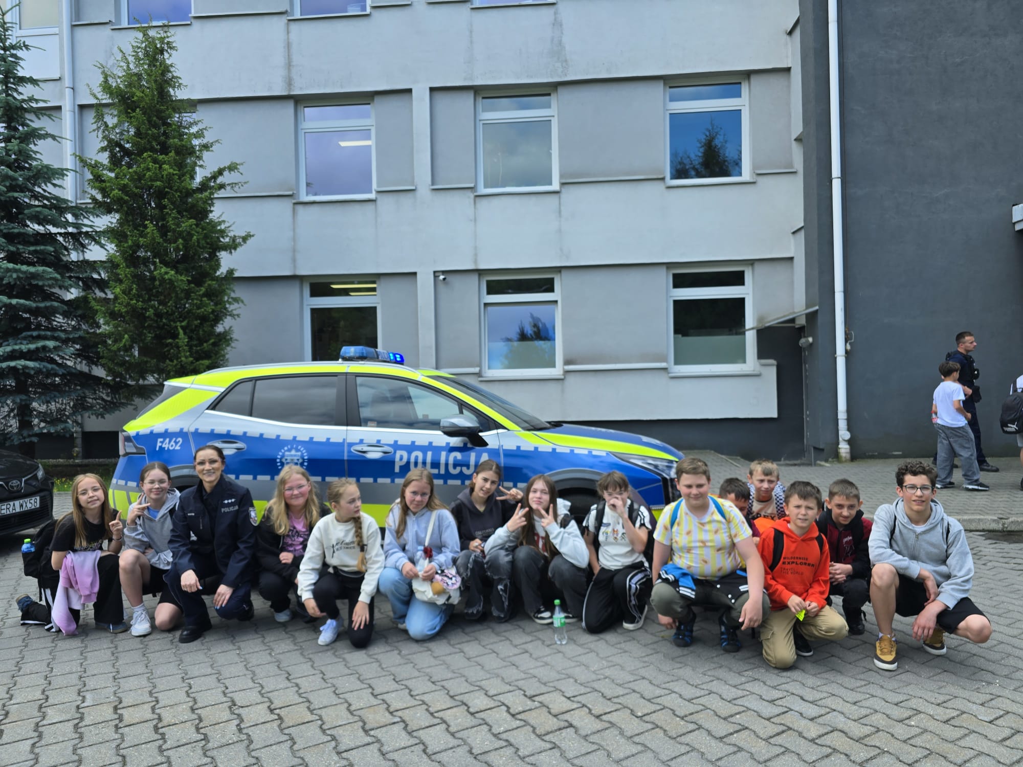 Wizyta klasy 5a w Komendzie Powiatowej Policji w Radomsku
