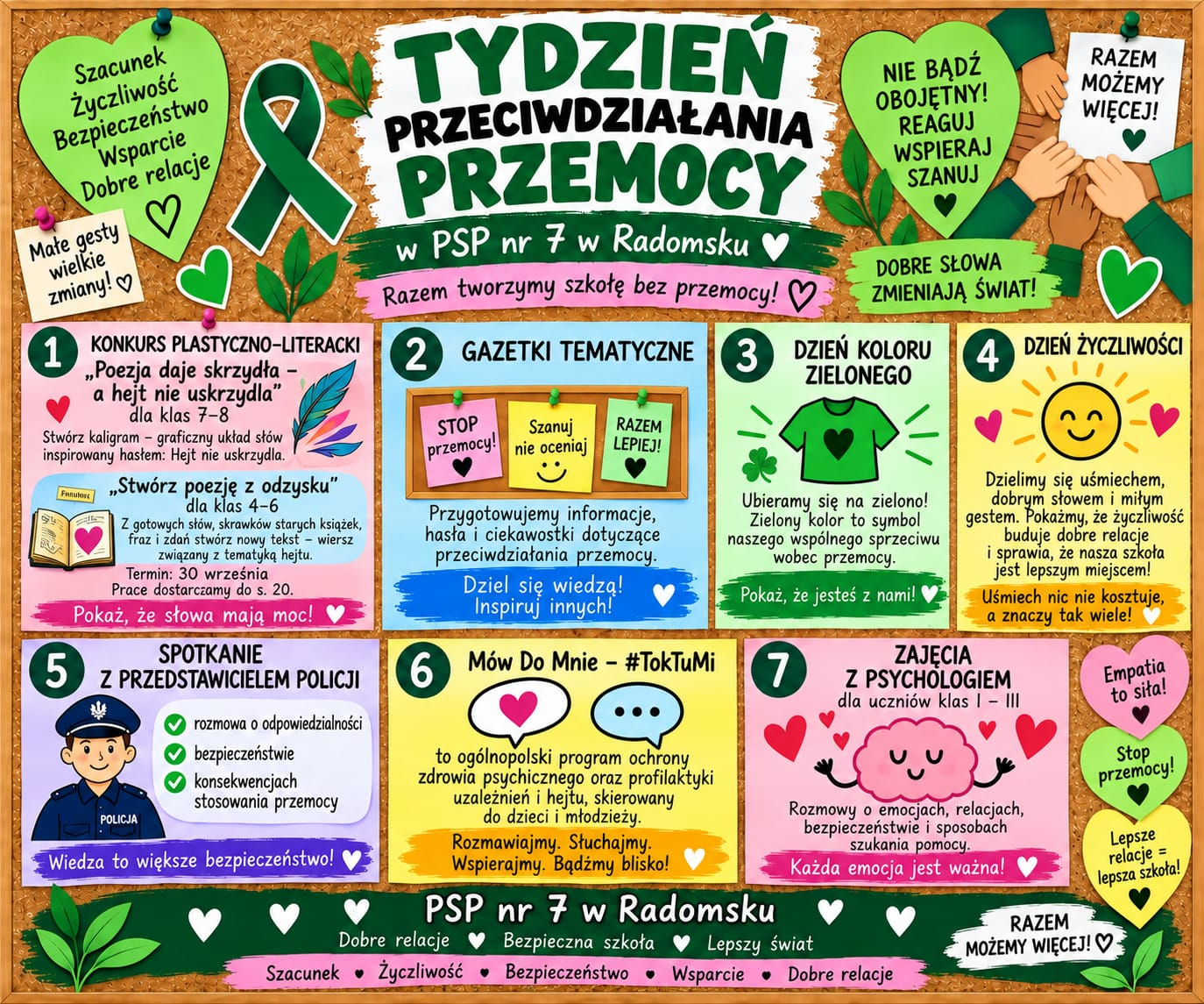 TYDZIEŃ PRZECIWDZIAŁANIA PRZEMOCY W PSP NR 7 W RADOMSKU