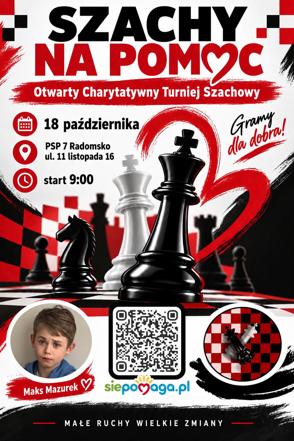 SZACHY NA POMOC – GRAMY DLA MAKSA!